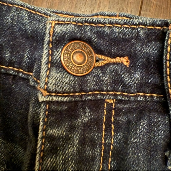 Abercrombie & Fitch Dark Blue Jean Shorts - Picture 5 of 5